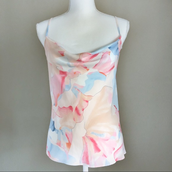 Flirty Cowl Neck Cami with Open Back - Picture 2 of 3